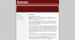 Desktop Screenshot of bumerang.com.ar